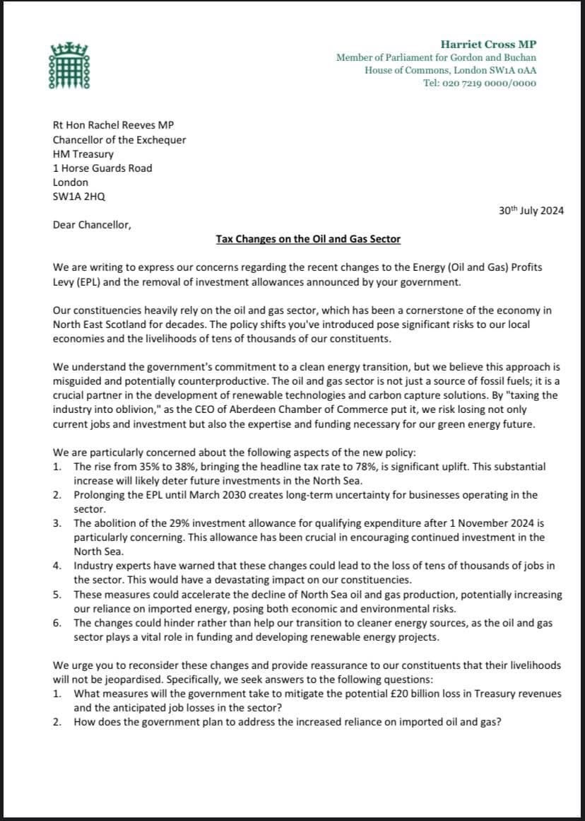 Part 1 of the Letter to the Chancellor