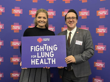 Harriet with Lung Health Campaigners